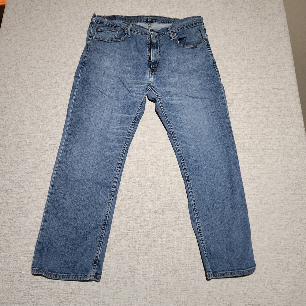 Levi's 559 Relaxed Straight Jeans Mens 38x30 Blue Medium Wash Stretch 00559-0421